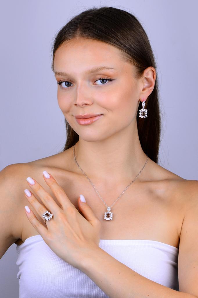 Комплект из красного рубина для женщин, ювелирные изделия из серебра 925 пробы, женский комплект из серебра ручной работы, подарок на день рождения, подарок матери, подарок на годовщину, подарок жене