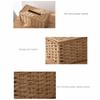 Handmade Imitation Rattan Tissue Case Decoration Tissue Paper Container  Living Room