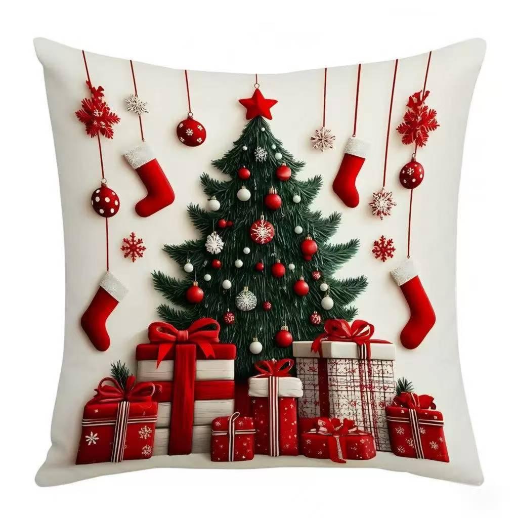 Christmas Pillow Cover Christmas Tree Plush Pillow Cover Pillow