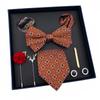 Men'S Tie Light Luxury Gift Box Wedding Tie Bow Tie Pocket Towel Brooch Cuffs Father'S Day Gift Box