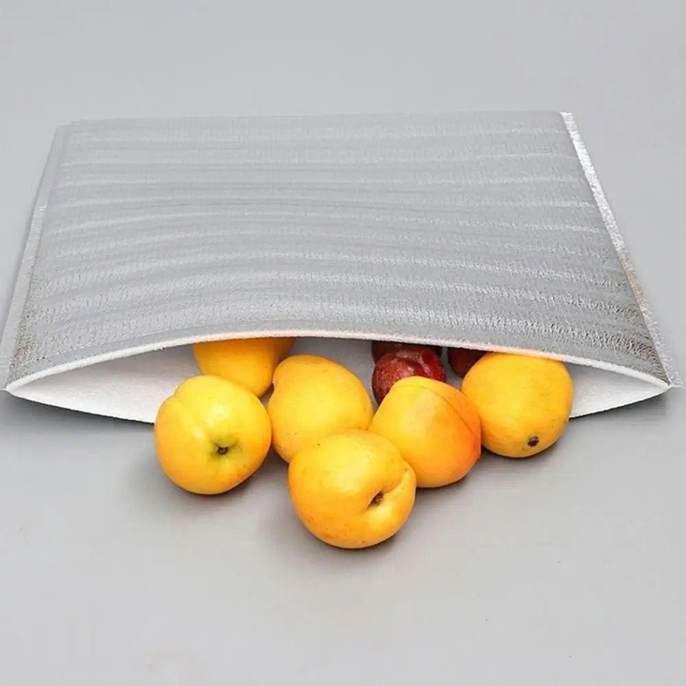 50pcs Reusable Thermal Bag Aluminum Foil Food Delivery Bag Insulation Bag Food Delivery