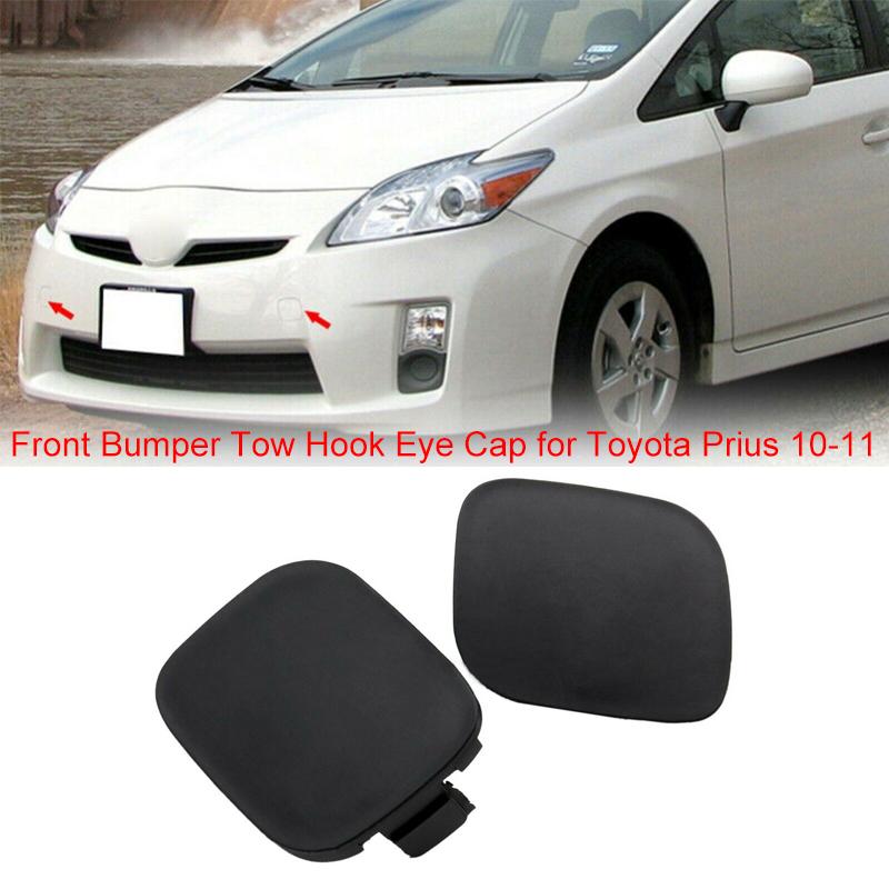 1 пара Заглушек для буксировочного крюка на передний бампер для Toyota Prius 2010-2011, Прочная крышка для отверстия буксировочного крюка из АБС-пластика для замены, OE 52128-47010