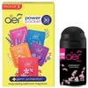 Aer Power Pocket | Air Freshener- Bathroom and Toilet | Lasts Up To 30 Days | Assorted Pack of 5 (50g) & Smart Matic Refill | Passion (225ml)