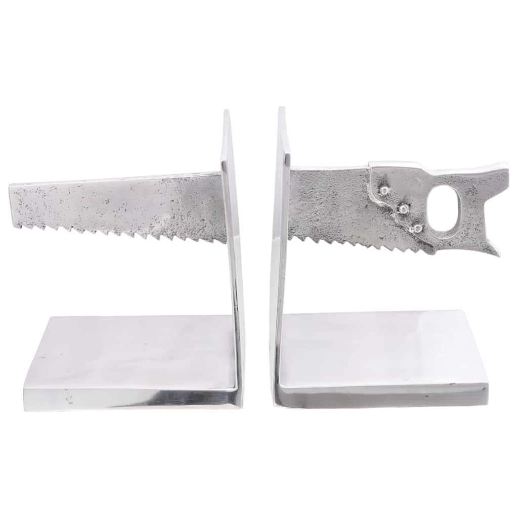 Bookends 2 pcs Silver 11 x 14 x 17.5 cm Aluminum