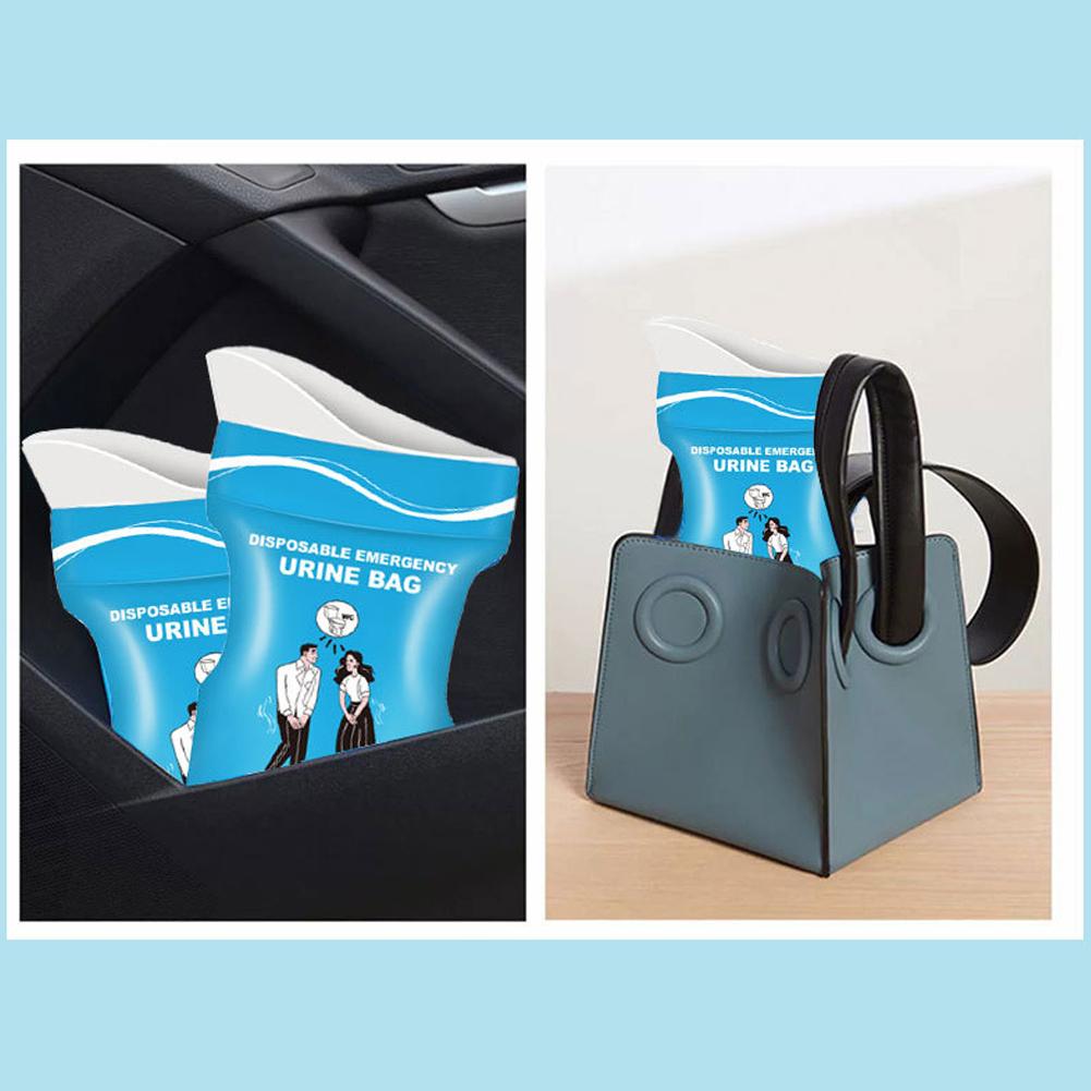 12-60PCS 900cc Disposable Urinal Bag Outdoor Emergency Urinate Bags Self Sealing Car Pee Bags Multi-Function for Camping Hiking