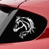 Fashion Horse Head Reflective Car Truck Vehicle Body Window Decals Sticker Decor