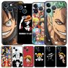 Funda Case For Apple iPhone 14 11 13 7 12 Pro 7 XR XS Max 8 Plus 6 14Pro 13Mini Black Soft Phone Coque One- Piece