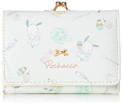 Кошелек Aldi Sanrio Pochacco, 108 x 82 x 38 мм, женский, трехскладный, на кнопке,