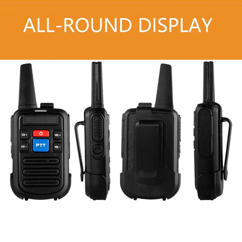 Мини-рация BF-C50, зарядное устройство UHF Dual PTT 5 Вт/Type-C, детское радио, высокочастотный трансивер 1500, 2 комплекта