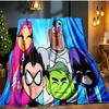 Titans Go! Flannel Blanket, Use for Birthday/Holiday Gift, Soft Blanket for Sofa/Bed/Camping/Office/Tourism Use,All Seasons