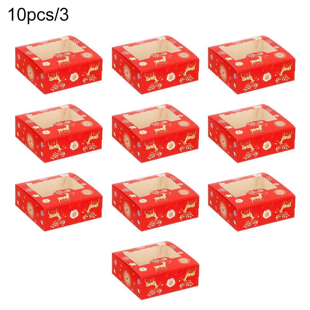 Cup Cupcake Christmas Gift Box Christmas Cardboard Cake Boxes Gift Wrapping Box Cake Packaging Box