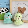 Cartoon Dinosaur Doll Keychain Funny Dinosaur Plush Keyring Dinosaur Doll Pendant  Children Toys