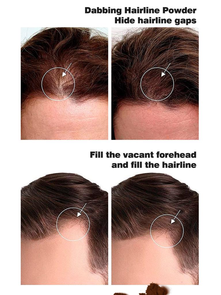 1 шт. водостойкая пудра для затенения линии роста волос, средство для макияжа лба для женщин и девушек, повседневный водостойкий, устойчивый к поту, естественный вид