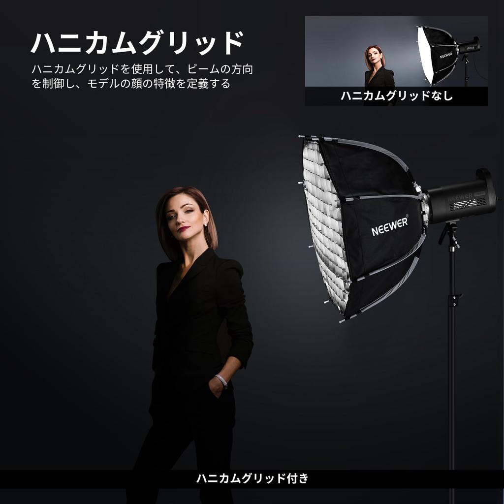 NEEWER Octagon Softbox Quick Release Bowens Mount Octagon Softbox with Honeycomb RGB CB60 CB60B CB200B MS60B MS60C MS150B for Pro Vision 4 Q4 NS27P