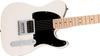 Squier by Fender Squier H Electric Maple Black Arctic White with Soft Case Sonic™ Esquire® Guitar, Fingerboard, Pickguard,