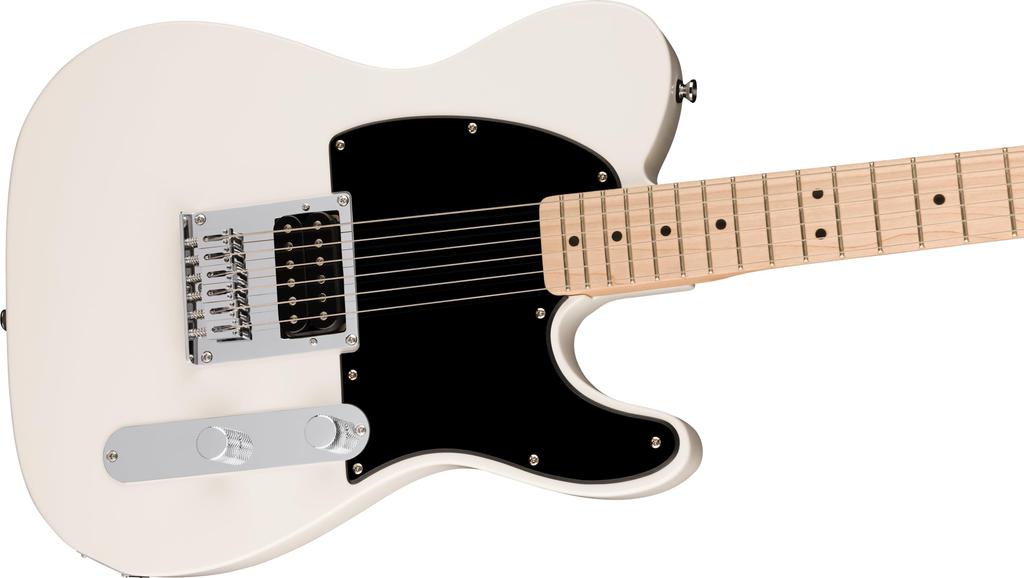 Squier by Fender Squier H Electric Maple Black Arctic White with Soft Case Sonic™ Esquire® Guitar, Fingerboard, Pickguard,