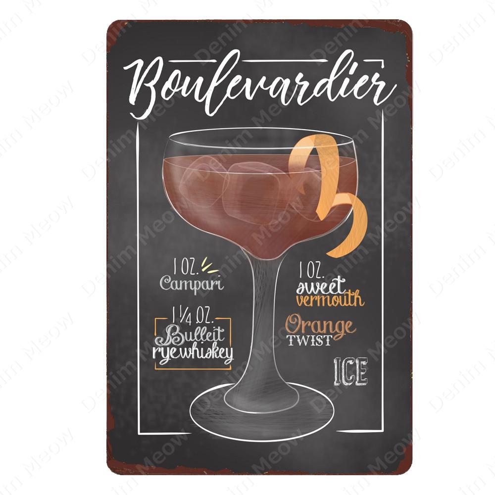 Классический Коктейли Металлический Плакат Московский Мул Старинные Оловянные Вывески Бар Украшения Дома Джин Виски Водка Текила Настенная Художественная Тарелка N365