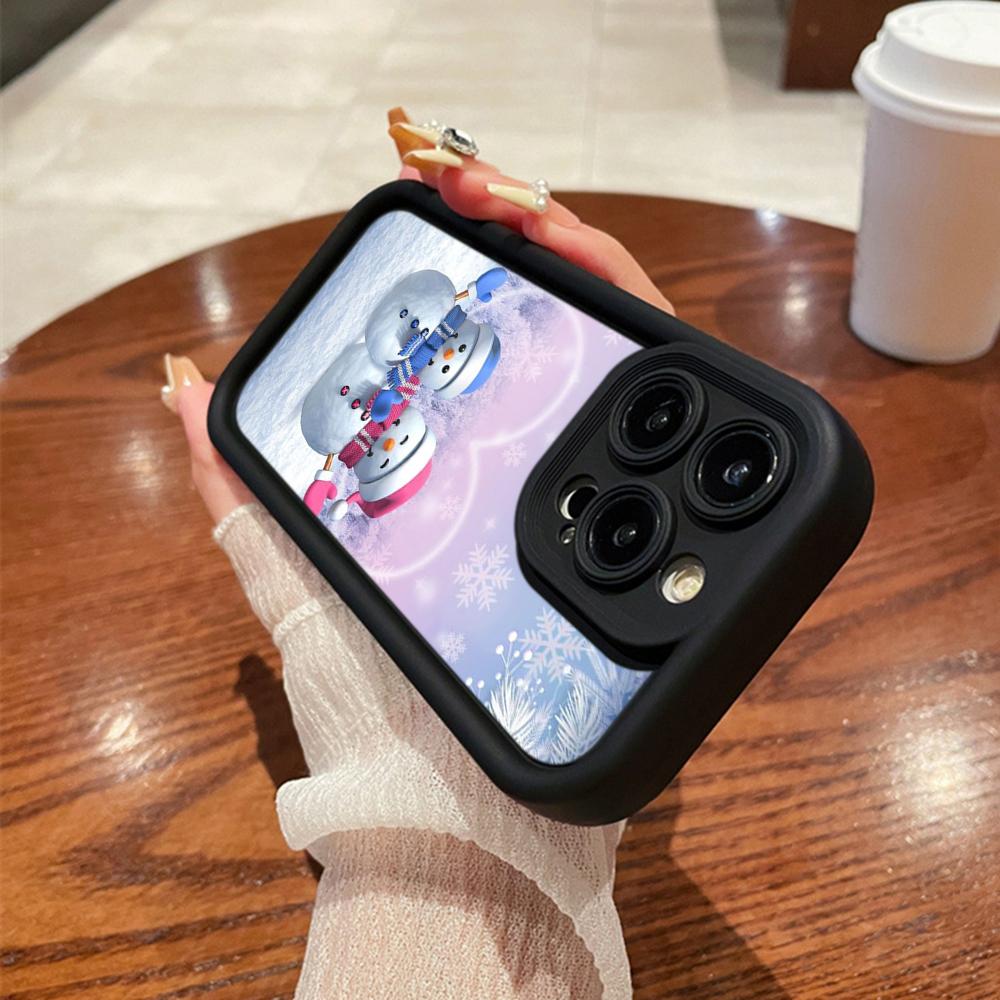 N116 Счастливого Рождества С Новым годом арт Мягкие чехлы для телефонов Angel Eyes для iPhone 16 15 14 13 11 Pro Max 8 7 6s Plus 12 mini XR XS Max Противоударный чехол