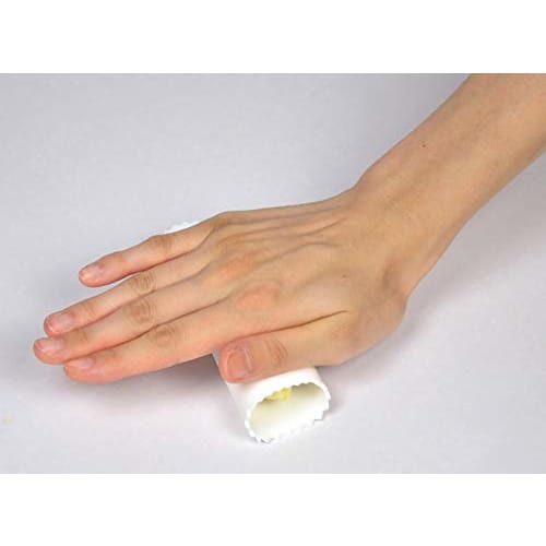 PEARL METAL Чеснокочистка, Белая, 3,5 см Внешний диаметр x 13,5 см Общая длина, Гаджет Con CC-1229