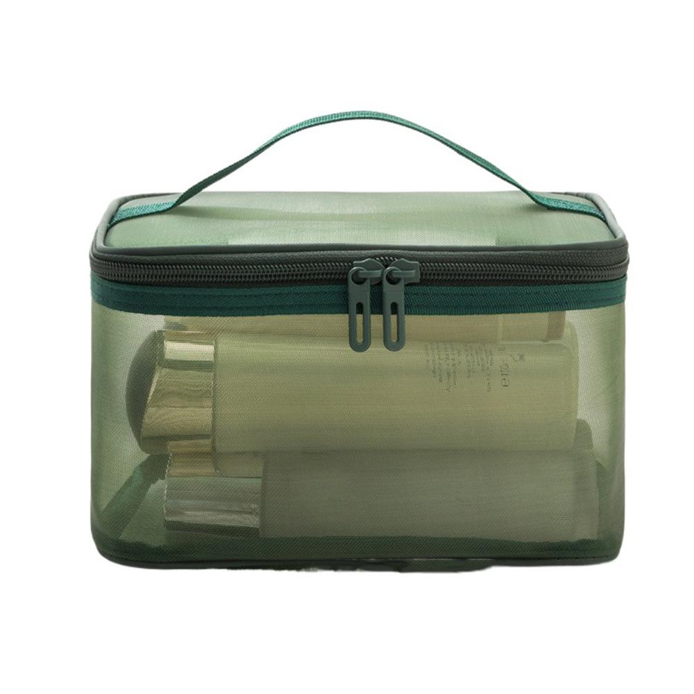 1/2/3 Layers Mesh Cosmetic Bags Zipper Perspective Makeup Bag Casual Cosmetic Storage Bag Women
