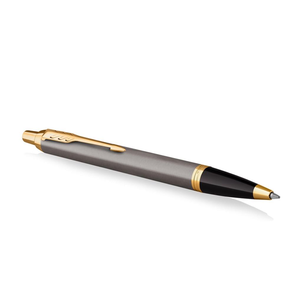 PARKER Ballpoint Pen IM Gray GT Medium Point Gift Box Gift Present Luxury Regular Imported Product 2213843 Oil-based