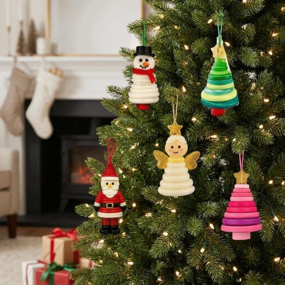 Colorful Buttons DIY Button Snowman Ornament Handmade Button Snowman Kit Christmas Trees