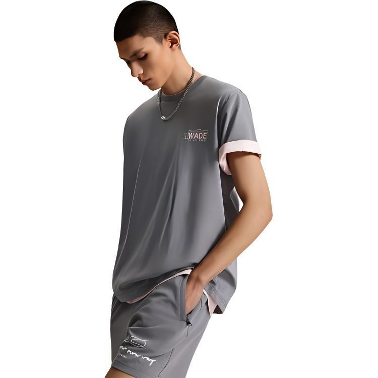 Мужская футболка Li Ning Серо-теневой AHSU363-1