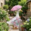 with Umbrellas Porch Goose Outfit Decorative Goose Statue Costume Lawn Goose Clothes  Celebration