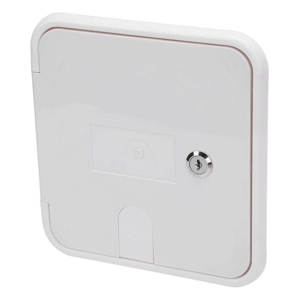 ABS RV Cable Hatch Door 215*205mm RV Power Cord Hatch Cover Cable Management