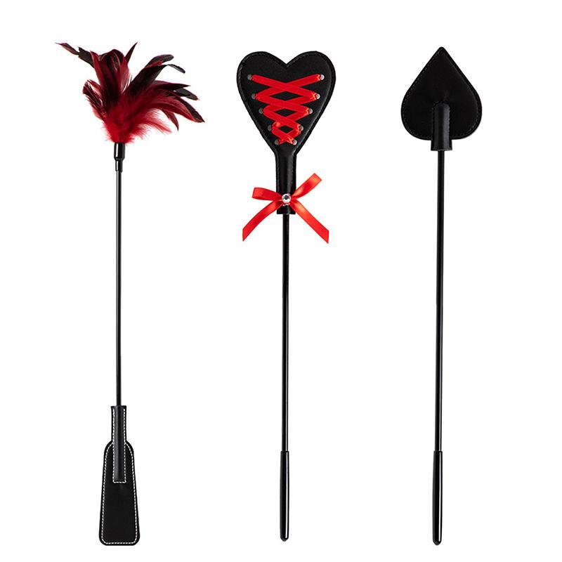 Перо Pu Кожаные Лопатки Плеть Порка Флоггер Ролевая Игра Верховая Езда Для Веселья Секс Игрушки Взрослые Секс Игрушки