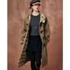 French-Style Reversible Wool-Blend Hooded Trench Coat