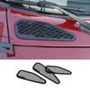 Stainless Steel Car Front Engine Hood Bonnet Vents Hood Air Outlet Trim Cover For Toyota FJ Cruiser 2007- Auto