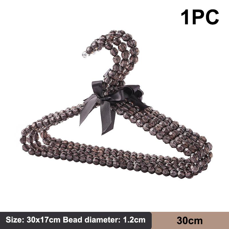 Pet Pearl Hanger Bow Durable Kids Hanger Elegant Clothes Organizer Clothespins Home Save-Space Clothes Storage Organizer