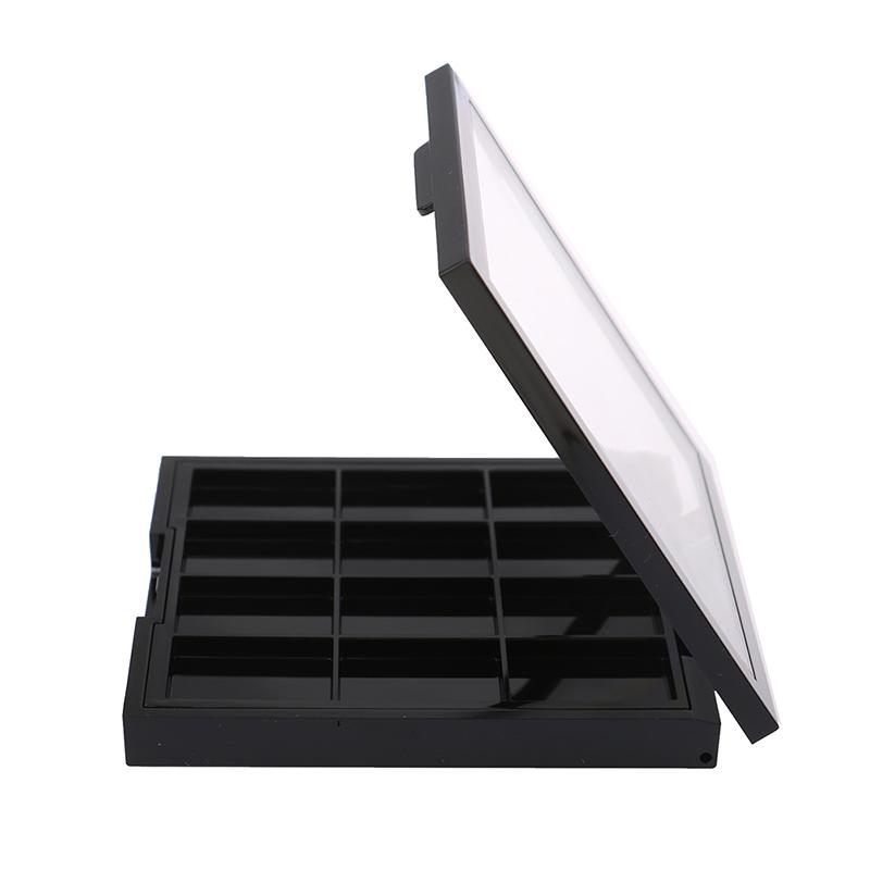 12 Grids Square Empty Eyeshadow Pow Der Lipstick Blush Container Palette Box