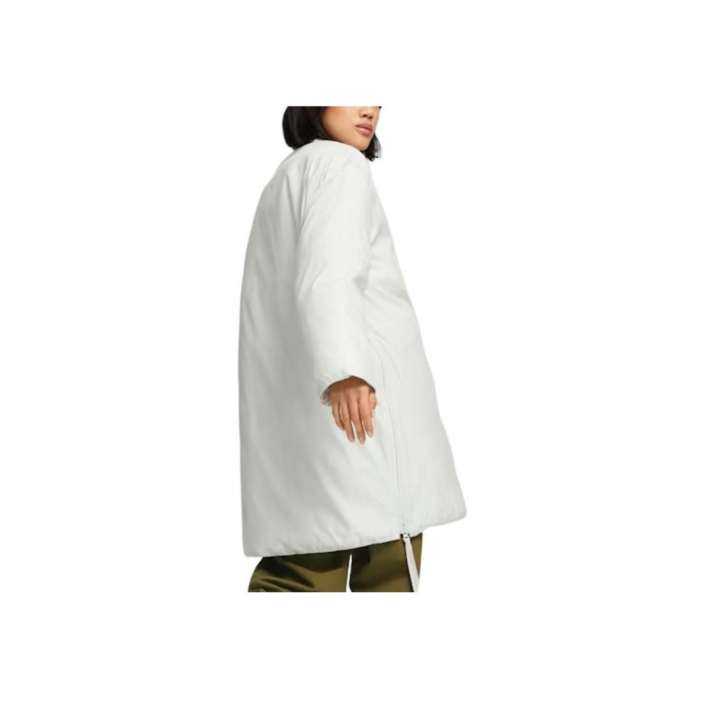 Puma Yona Primaloft Однотонная Хлопковая Куртка на Молнии с Длинным Рукавом Женская Куртка Серая 620828-17