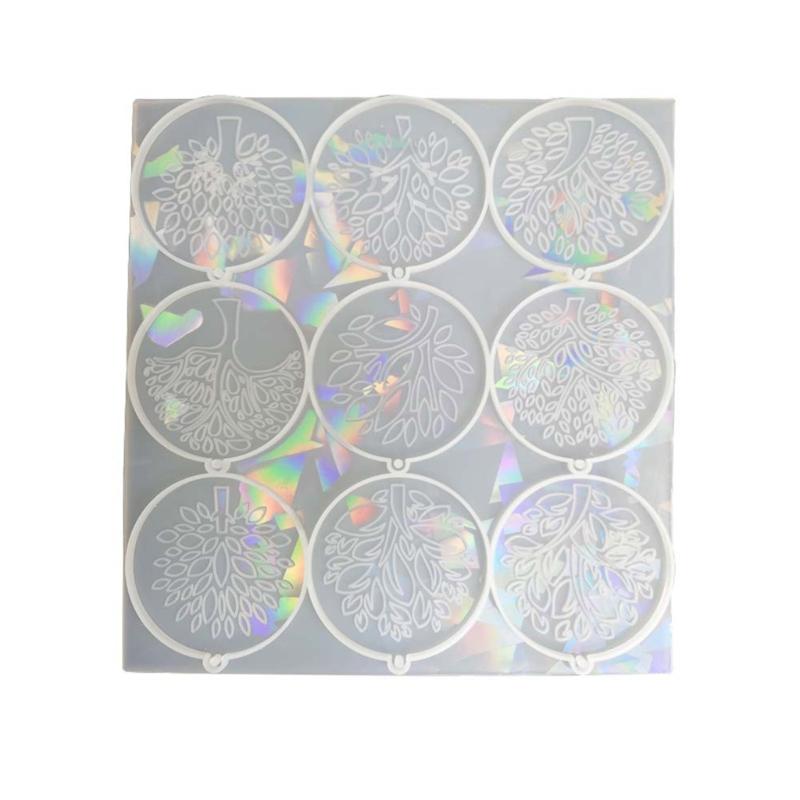 Life Tree Pattern Silicone Mold Holographic Resin Mold DIY Keychain Jewelry Ornament Pendant Tool Crafts Making Supplies