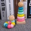 Montessori Wooden Rainbow Stacking Rings - Educational Toy for Children