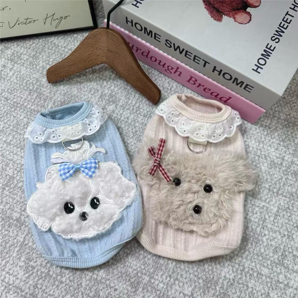 Pet Vest Puppy Cat Lace Dog Clothes Teddy Bichon Yorkshire Pomeranian Summer Thin Style