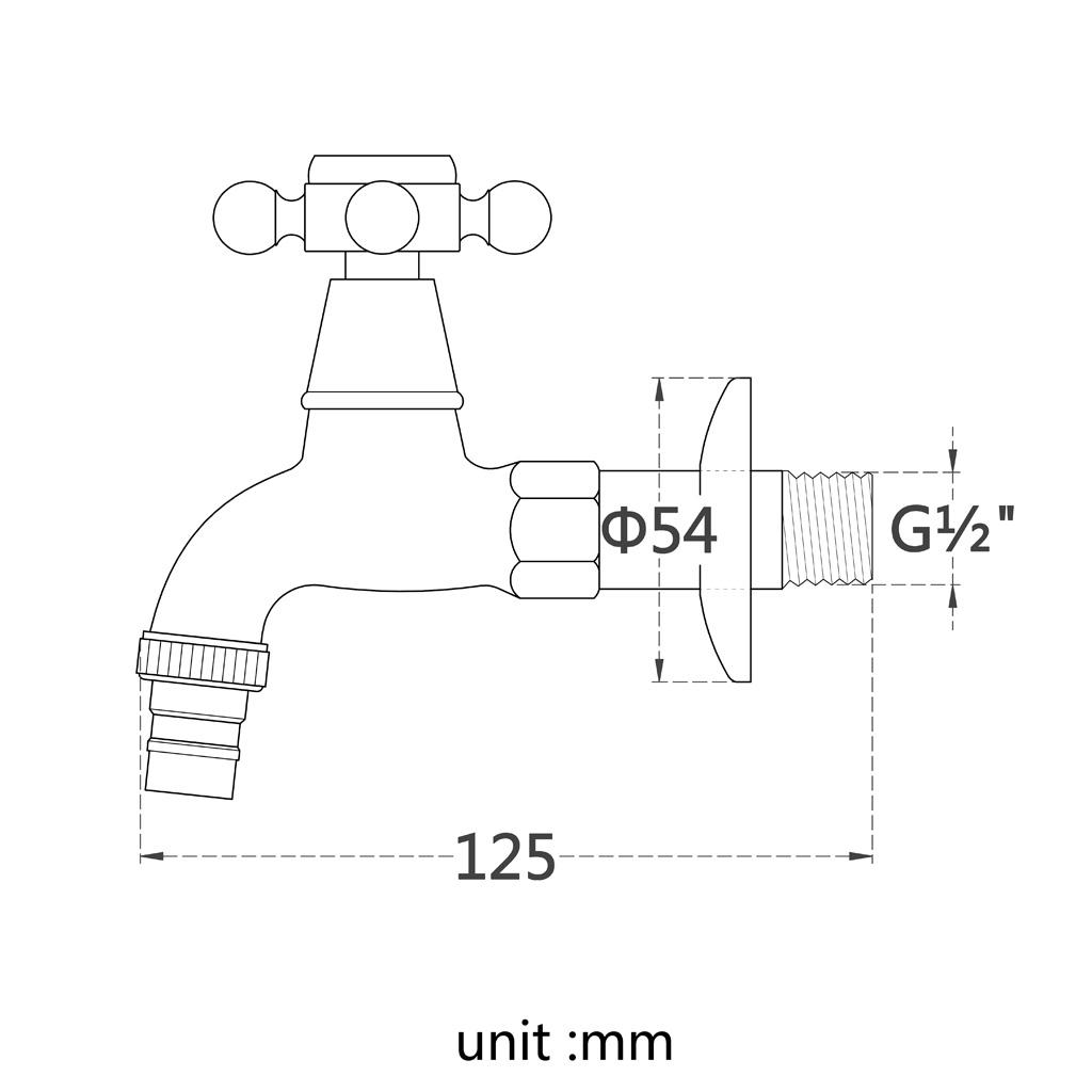 Water Tap Faucet Wall Mounted Sturdy Long Lasting High Quality 4 Types Available