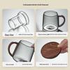 YIHUTEA Wood Spirit Tea Infuser Glass Cup, 500ml