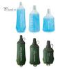 Flexible Water Flask TPU Collapsible Soft Bottle Food Grade BPA Free Leakproof Foldable Outdoor Sports Hydration