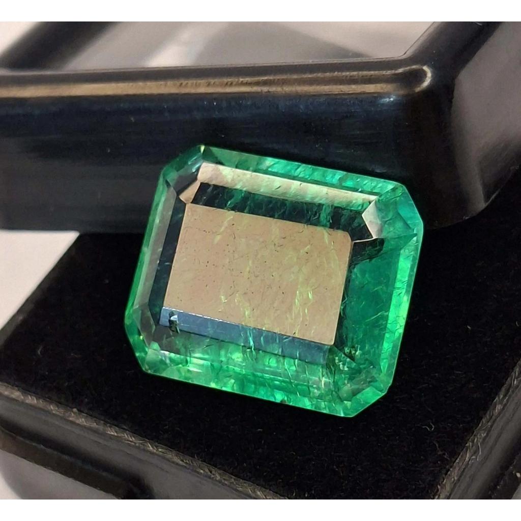 Emerald Cut Natural Emerald Colombian Green 8-10 Ct Fabulous Loose Gemstone