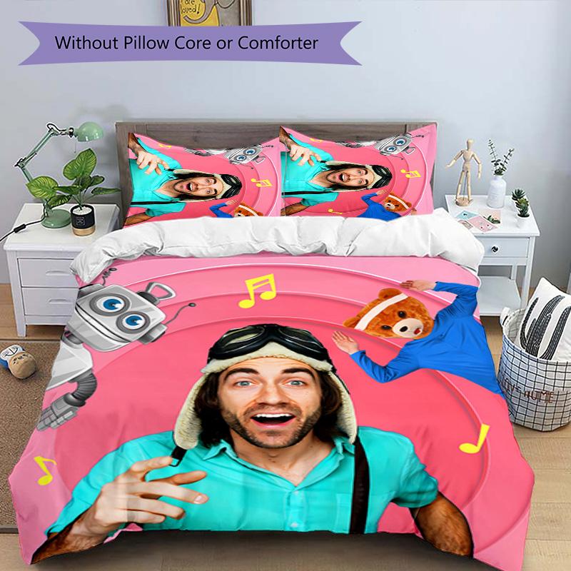 3pcs Danny Go pattern bedding set duvet cover set includes duvet cover &pillowcases, perfect all season bedroom decoration & gift