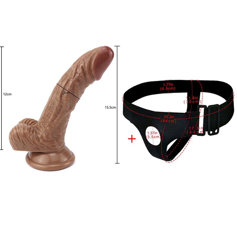 Dildo MoDi Realistic Strapon Dildo Penis Adult Sex Toys For Women Lesbian Men Gay 18+