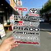 ДЛЯ TOYOTA TRO GR Прочная Водонепроницаемая Светоотражающая Декоративная Наклейка Защита от Царапин Для Мотоцикла Автомобиля Шлема Холодильника Аксессуары