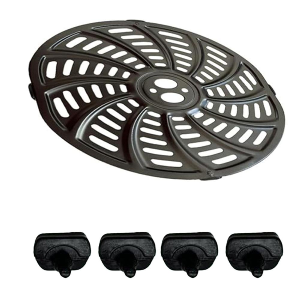 Металлические вкладыши Металлические горшки вкладыши Поддон для аэрофритюрницы Металлическая тарелка для аэрофритюрницы Аксессуары для аэрофритюрницы Железная текстура для приготовления пищи