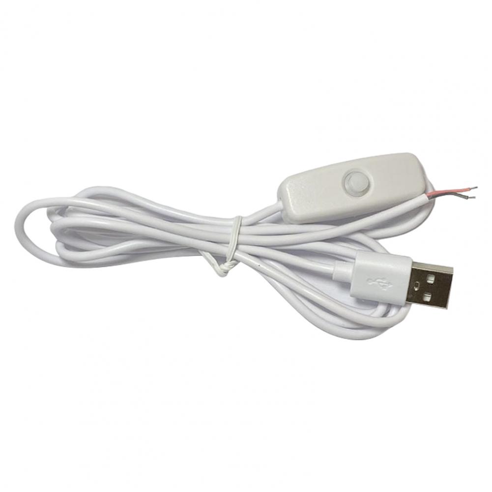 1M Extension Cord Switching Power Cord Insulated Plug Play LED Lamp USB Extension Switching Power Wire