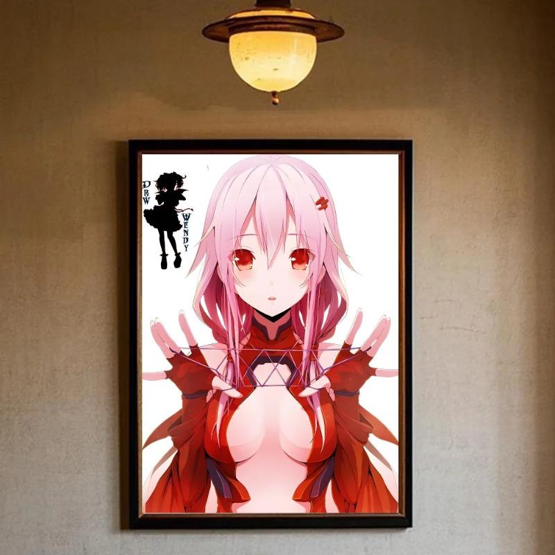 Плакат Guilty Crown HD арт липкий на стену водонепроницаемый для дома гостиной спальни бара эстетическое украшение