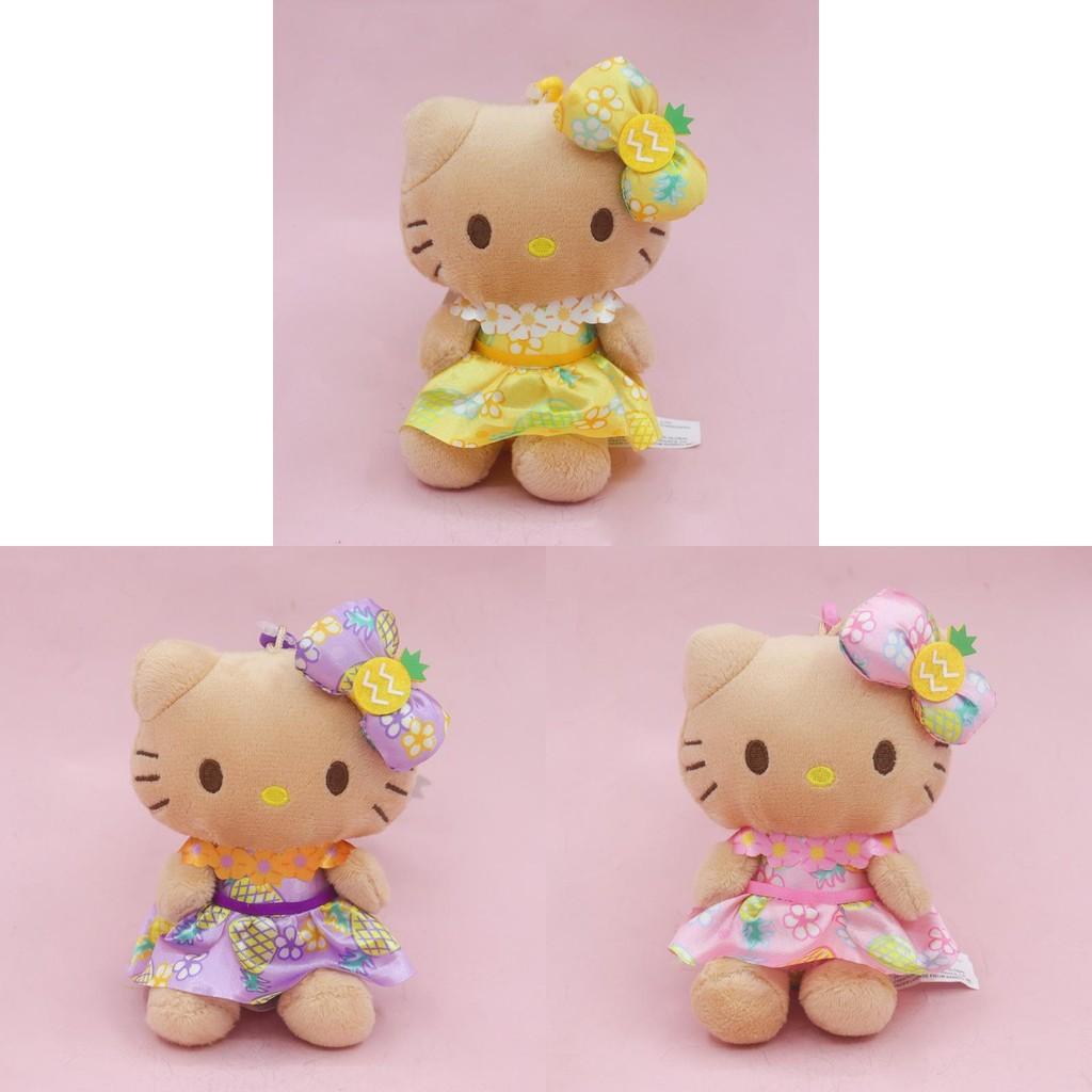 Adorable Kawaii Kt Plush Keychain Bag Charm Featuring Cute Pineapple Garden Design