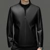 Autumn and Winter New Men's Leather Jacket Stand Collar Sheepskin Genuine Leather Jacket for Men